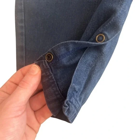 VTG 90s Bugle Boy Kids Blue Denim Overalls Size 2T Snap Inseam Retro Spors - Picture 6 of 9